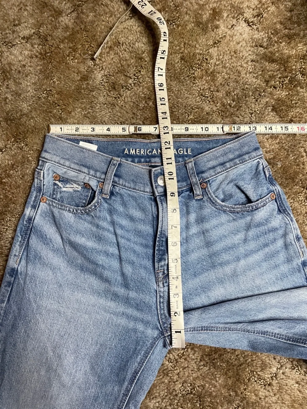 American Eagle Light Wash Ex Boyfriend‎ Jean Size 000